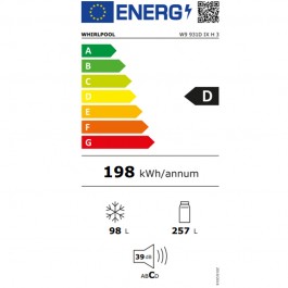 Frigorífico Combi Whirlpool W9931DIXH3 Inox