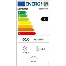 Congelador Corbero CCHSF459W 149cm de 459L