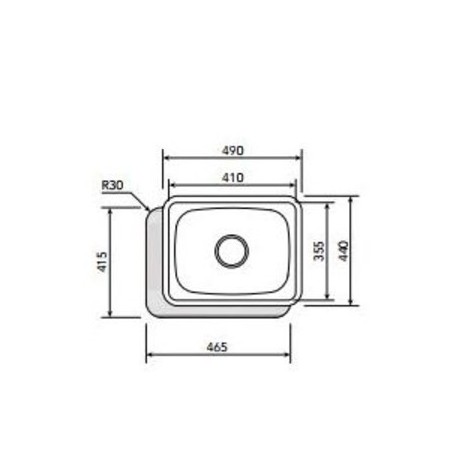 Fregadero CATA CSS 1 Inox 1c