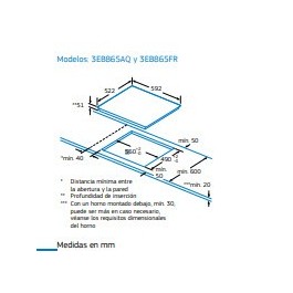 Placa Inducción BALAY 3EB865AQ Gris 3f Induc