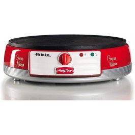 Crepera Ariete 202 de 1000w Antiadherente Rojo