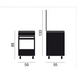 Cocina Gas VITROKITCHEN CB5530BB 50cm