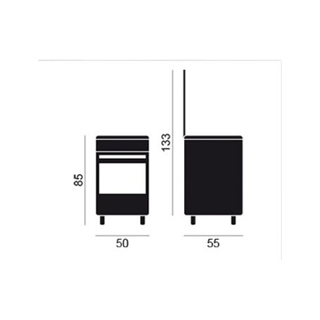 Cocina Gas VITROKITCHEN CB5530BB 50cm