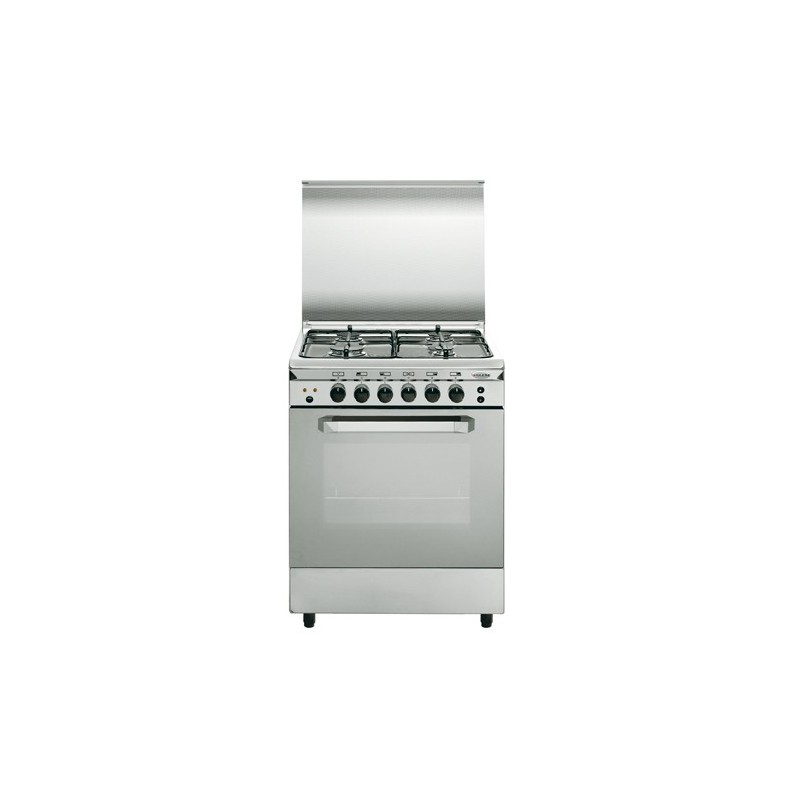 Cocina Gas Vitrokitchen Glem UN55IN 53cm Inox 4 Fuegos