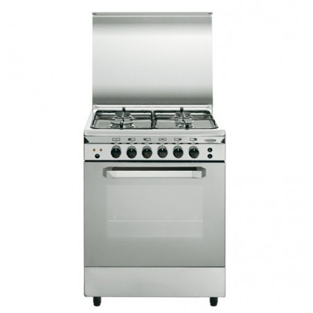 Cocina Gas Vitrokitchen Glem UN55IN 53cm Inox 4 Fuegos