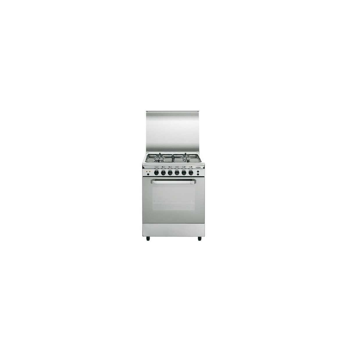 Cocina Gas Vitrokitchen Glem UN55IN 53cm Inox 4 Fuegos