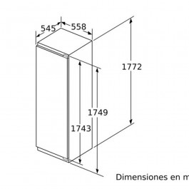 Congelador Integrable Balay 3GIF737F de 177cm NoFrost