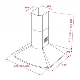 Campana TEKA DM 775 Inox 70cm