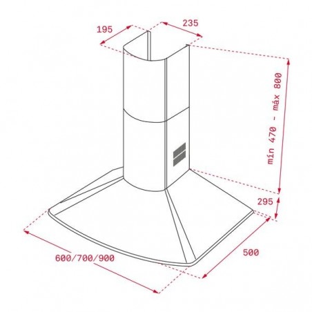 Campana TEKA DM 775 Inox 70cm