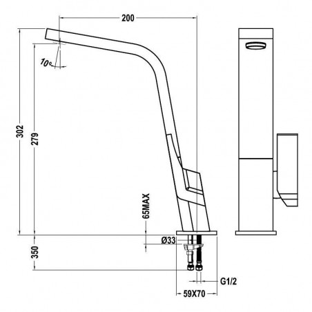 Grifo TEKA IC 915 Negro