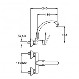 Grifo Teka IN024 Cromo