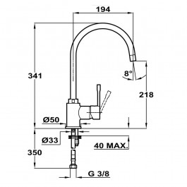 Grifo Teka SP995 Cromo