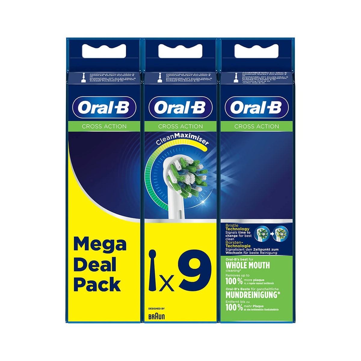 Cabezal ORAL-B EB50RB-9 Cross Action Pack 9 uds