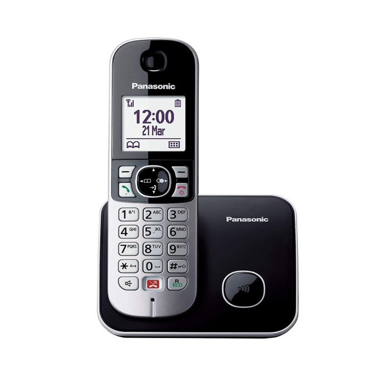 Telefono Inalámbrico Panasonic KXTG6851SPB Negro