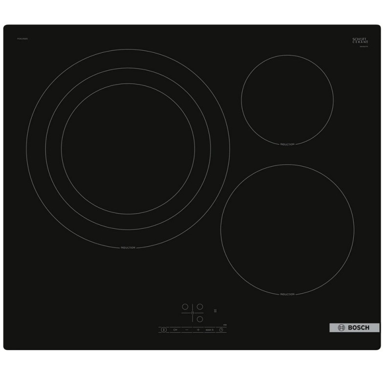 Placa Inducción Bosch PID61RBB5E de 60cm 3 Zonas