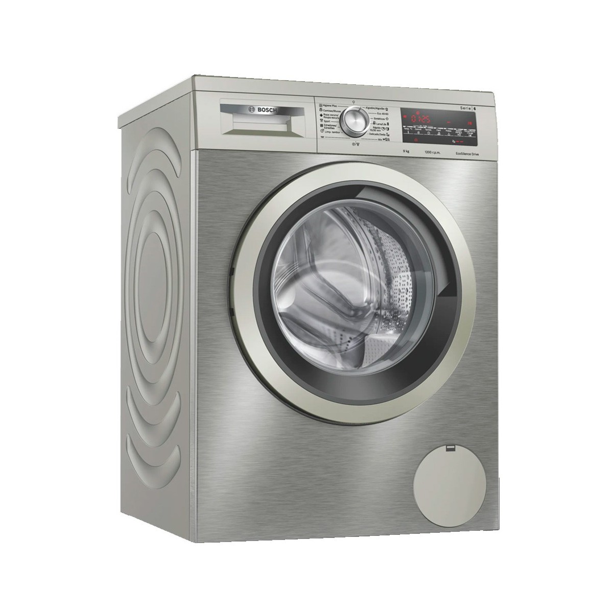 Lavadora Bosch WUU24T6XES Inox 9kg 1200rpm