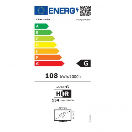 TV 65" LED LG 65UQ75006LF 4K SmartTv