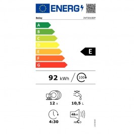 Lavavajillas Integrable Balay 3VF5010DP de 60cm 12 Servicios