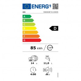 Lavavajillas Integrable Aeg FSE83838P 60cm 14 Servicios