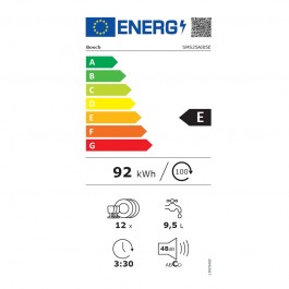 Lavavajillas Bosch SMS25AI05E de 60cm 12 Servicios