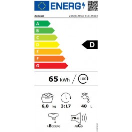 LAVADORA DE CARGA SUPERIOR DE 6KG ZANUSSI ZWQ61265CI