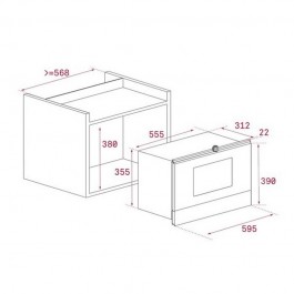 Microondas Integrable Teka MS622BI Inox 22L