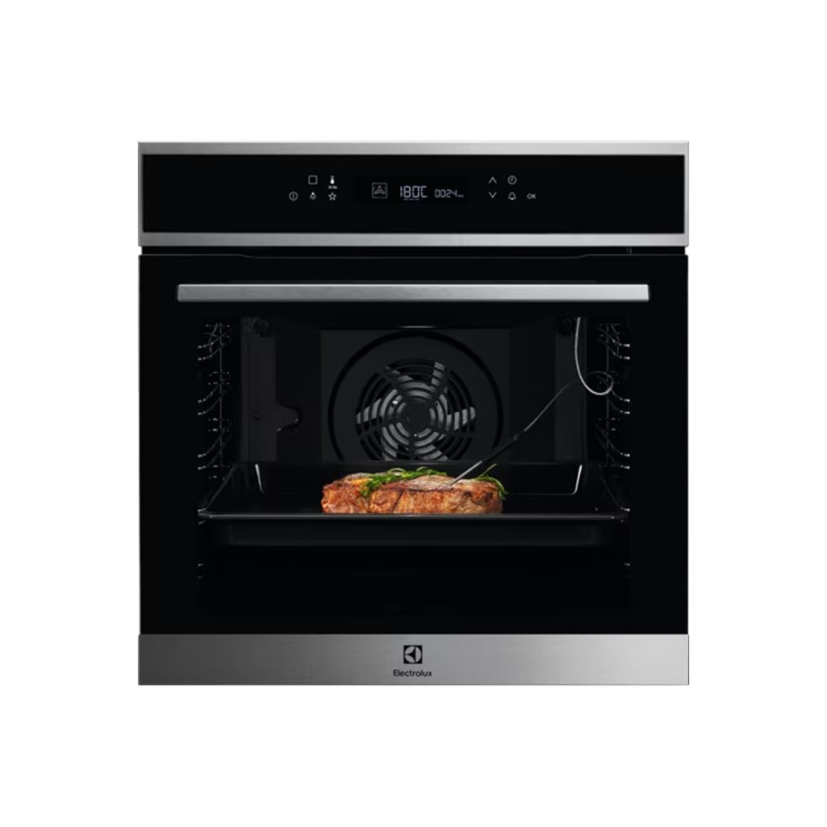 Horno inox pirolítica de 60cm Electrolux EOE7P31X Negro