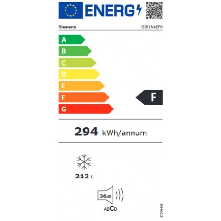 Congelador Integrable Siemens GI81NAEF0 de 178cm No Frost