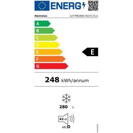 Congelador Electrolux LUT7ME28X2 de 186cm NoFrost