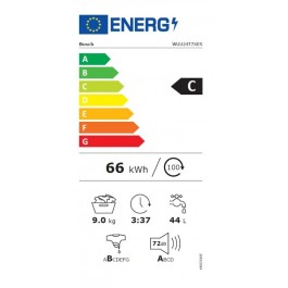 Lavadora Bosch WUU24T7XES de 9kg 1200rpm