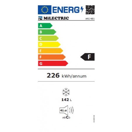 Congelador Arcón MILECTRIC Horizontal (Blanco) A+/F 142 litros - Dual  System - 4**** : 181.5: .es: Grandes electrodomésticos