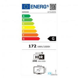 Televisor Samsung UE75AU8005KXXC 75"  Smart Tv 4K