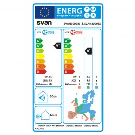 Aire Acondicionado Svan SVAN3009 Wifi Inverter