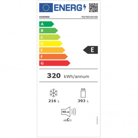 Frigorífico Americano Hisense RQ758N4SWSE No Frost Inox