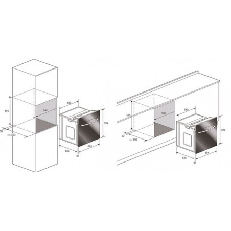 Comprar horno de gas Vitrokitchen HG6NB