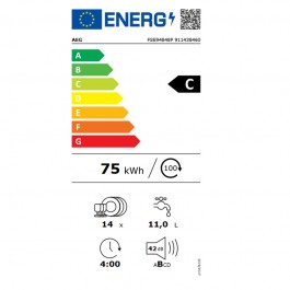 Lavavajillas Aeg FSE94848P 14 Cubiertos 60cm