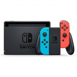 Consola Nintendo Switch Oled Azul Rojo neon