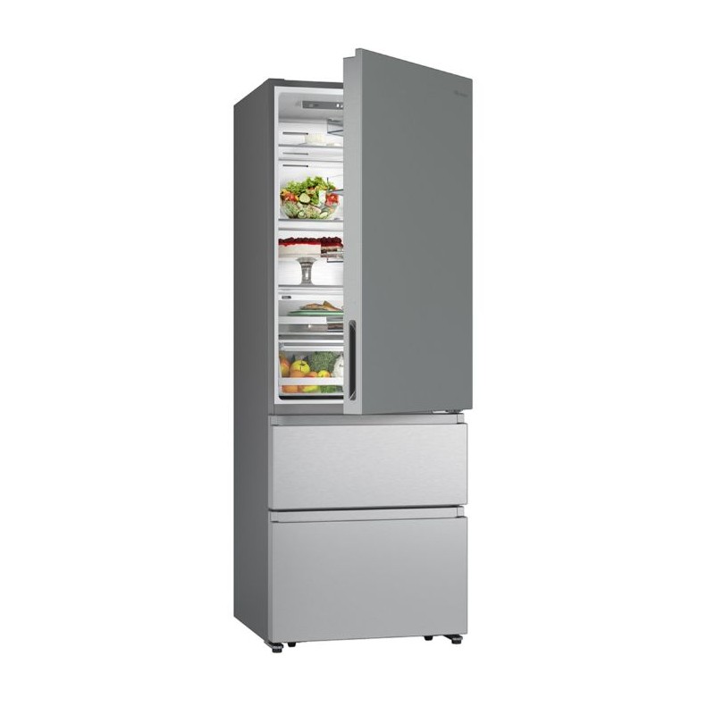 Frigorífico Combi 3 Puertas Hisense RT641N4AIE inox TiendaAzul de 200cm