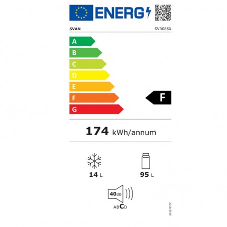 Frigorífico Svan SVR085X de 85cm Cíclico