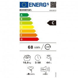 Lavadora Infiniton WMEM10 de 10Kg 1400rpm