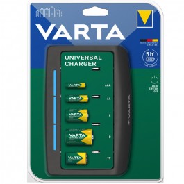 Cargador Universal Varta Pilas 2 o 4 AA AAA C D o 1 de 9V