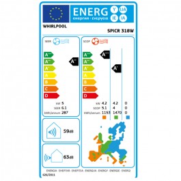 Aire Acondicionado Whirlpool SPICR318W Inverter 4500Fg Split 1x1