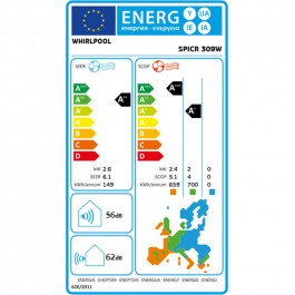 Aire Acondicionado Whirpool SPICR309W Inverter 2250Fg Split 1x1