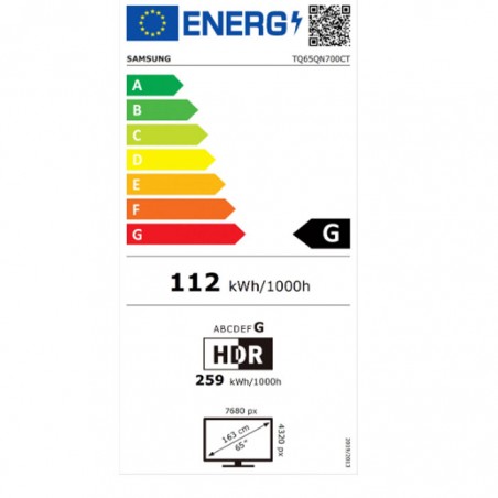 Televisor Samsung TQ65QN700CTXXC 65" Neo Qled Smart Tv