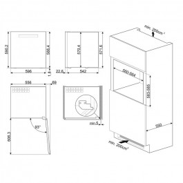 Vinoteca Smeg CVI129G Linea Grey 60cm