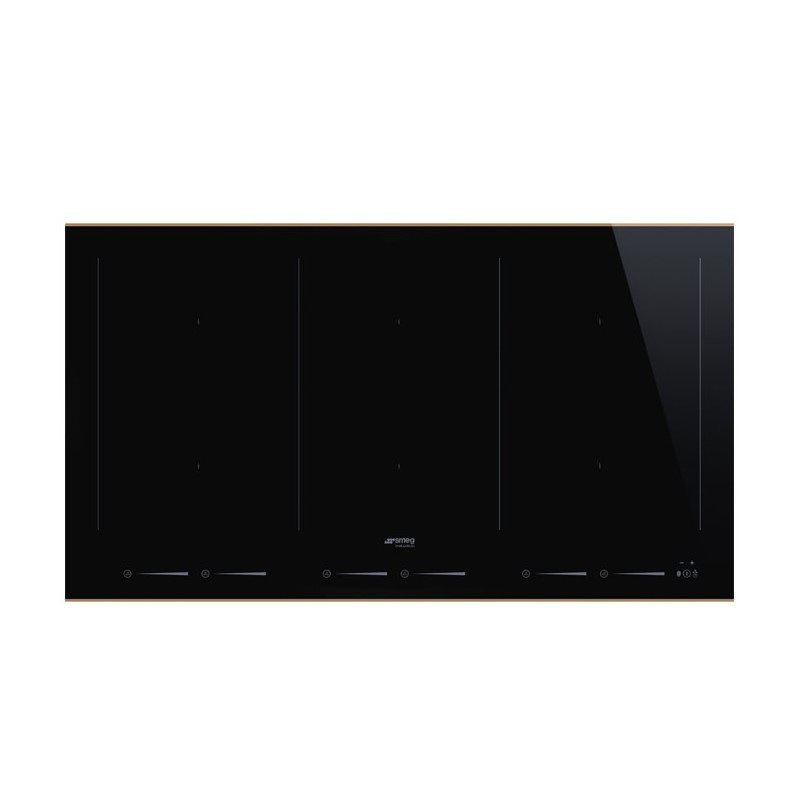 Placa de Inducción Dolce Stil Novo SMEG SIM6964R de 90 cm Negro