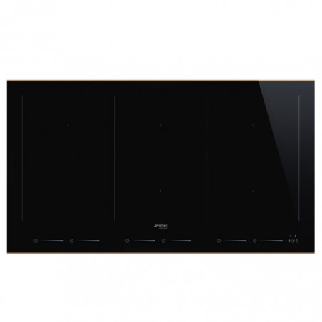 Placa de Inducción Dolce Stil Novo SMEG SIM6964R de 90 cm Negro