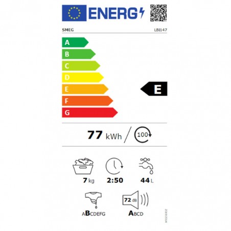 Lavadora Integrable Smeg LBI147 7kg 1400rpm