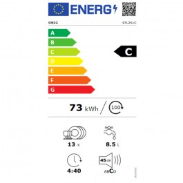 Lavavajillas Integrable Smeg STL251C 13 Servicios 60cm