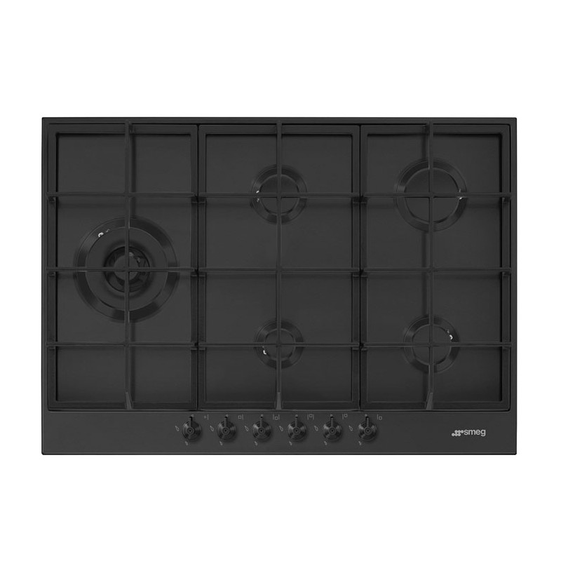 Encimera Smeg PX375LMB Negro 75cm